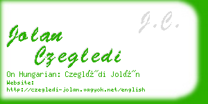 jolan czegledi business card